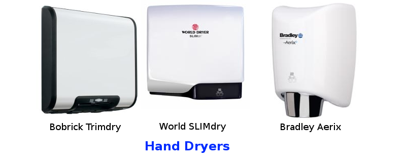 Bobrick hand dryers